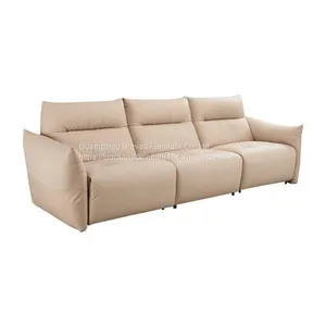 New Soft Bag Caterpillar Functional Sofa Modern Minimalist Designer Living Room Size Apartment Leather Sofa Combination thumbnail-3