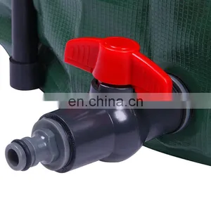 1000 Liter Collapsible Pvc Tarpaulin Reservoir Flexible Portable Rain Water Tank Barrel thumbnail-4