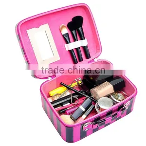 Wholesales pu Leather Makeup Brush Organizer,bulk Cosmetic Bags Cheap Wholesale Makeup Bags,leather Makeup Travel Bag thumbnail-2