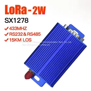 2W LoRa 433MHz rf Transceiver Wireless Module Long Range Iot UART RS232 RS485 433 Mhz rf Transmitter Receiver thumbnail-1