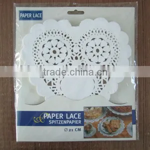 White Paper Doilies Placemats With Head Card Packing thumbnail-1