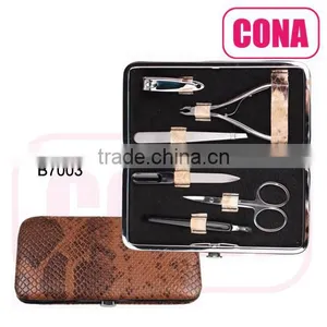 6pcs Leather Bag Manicure Set thumbnail-1