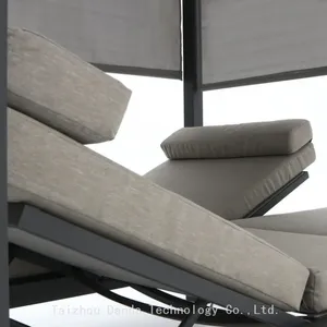 Outdoor/indoor Big Size Multi Function Aluminum Daybed Sun Lounger Pergola thumbnail-4