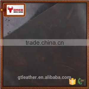 Oil Pull up Wax Cow Leather for Messager Bag and Shoes thumbnail-2