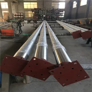 Outdoor 304/201 Stainless Steel Elevating Flagpoles for Companies, Engineering Project Departments, Schools, and Construction Sites 8-20 Meters & thumbnail-1