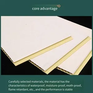 Xindishu Bamboo and Wood Fiber 600mm Integrated Wall Panels, Light Luxury, Environment-friendly and Quick-installation Wall Panels thumbnail-2