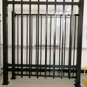 Decorative Wrought Iron Fence Panels for Villa Gardens - 1.5m Spans With Anti-Climb Design thumbnail-3