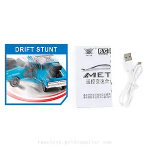 XUYE 1/64 2.4ghz RC MINI Drift Stunt Cars With Light App Controlled Intelligent Dual Remote Control Alloy Truck Toys for Kids Adults thumbnail-3