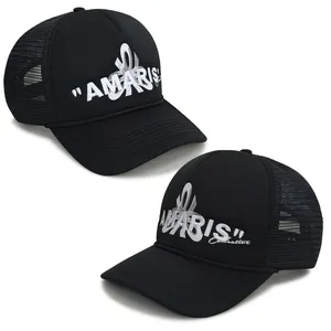 Wholesale Short Foam Plain Trucker Cap Mesh Hat for thumbnail-4