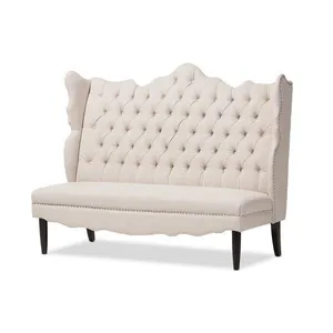Cream Tufted Sofa for Hotel and Villa thumbnail-2