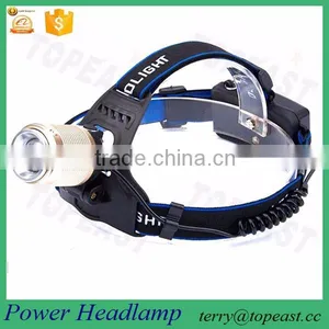 T6 LED Waterproof Headlamp With 2 X 18650 Rechargeable Batteries thumbnail-1