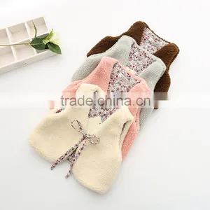 2015 Autumn & Winter Children Vest All-match Girl Lamb Wool Fur Coat Baby Girl Outwear With Fur Balls thumbnail-2