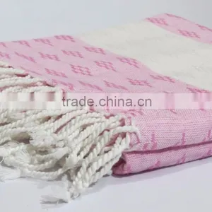 Natural Cotton Royal Fouta Sexy Beach Towel Heavy Peshtemal Hammam for Sale thumbnail-5