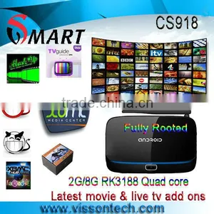 Vissontech RK3188 Quad Core tv Box CS918 Android 4.2 2G/8G Free Sex Movies thumbnail-1