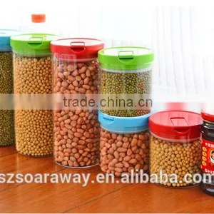 Glass Jar for Red Green Bean Peanut Household Transparent Sealed Storage Bottles With Lid thumbnail-1