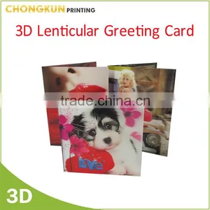 Lovely Design 3D Lenticular Printing Valentine Greeting Cards thumbnail-6