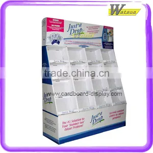 Supermarket Custome-made Good Quality Grid Cardboard Display Stand for Facial Cleanser thumbnail-1