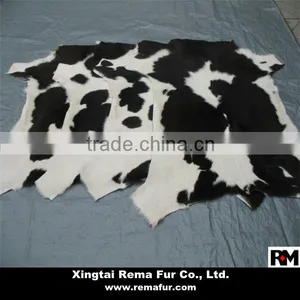 100% Genuine Cow Hides Pelt With Hair on in Natural Color thumbnail-1