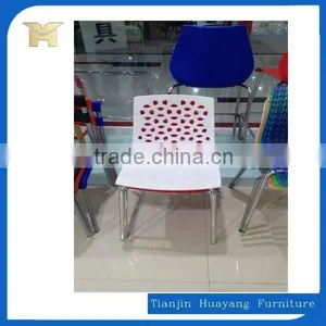 Modern Stacking Plastic Chair Without Arm ,cafe Chair HYH-9108 thumbnail-1