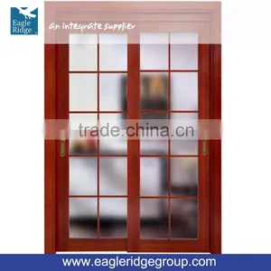 Wooden Doors Design Modern Matte Lacquer Interior Flat Glass Door thumbnail-1