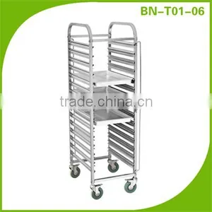 Commercial Stainless Steel Catering Tray Trolley BN-T16~T18 thumbnail-4