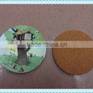 Customer Cork Coaster; Cork Coaster; Mdf Coaster With Cork Bottom thumbnail-3