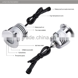 CE FCC and RoHS 3w Ip68 Led Swimming Pool Underwater Light 12v thumbnail-4