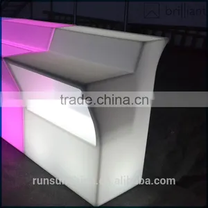308# Hot Sale LED Bar Furniture Illuminated LED Middle Straight Bar Counter Design Quality Choice thumbnail-2