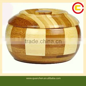 Unique Portable Top Class Bamboo Ashtray Wholesale thumbnail-1