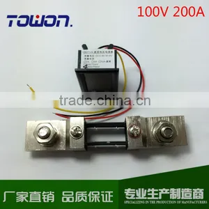 Mini 2in1 0.28" DC 0-100V/200A Red Blue LED Voltage Current Monitor Meter YB27-VA Voltmeter Amperemeter With Resistive Shunt thumbnail-2