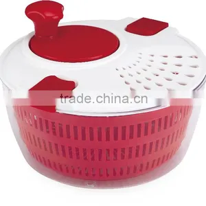2016 Leakproof Plastic Salad Spinner With Clips and Crank Handle Salad Chopper Slicer thumbnail-1