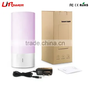 Touch Sensor Dimmable Warm White and RGB Lights Color Changing Bedside Lamp Table Lamps Supplier's Choice thumbnail-6