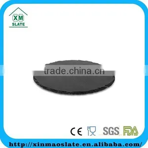 [factory Direct] Dia30cm Natural Edge Round Slate Chopping Board Item QCB-3030CD2A thumbnail-1