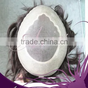 Toupee Hair Virgin Remy Indian Hair thumbnail-4