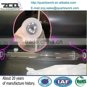 Clear Quartz Tube Weld Double Flanges thumbnail-1