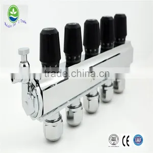 6 Ports Brass Water Separator Compositive Underfloor Heating Manifolds Brass Manifolds thumbnail-5