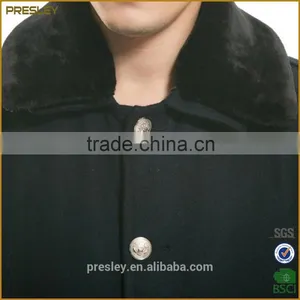 Custom Warm High-end Hotel Winter Security Guard Uniform Etiquette Reception Overcoat thumbnail-4