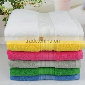 Solid Color Dobby Border Bath Towels Wholesale Towels Cotton thumbnail-2