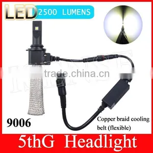 Wholesaler 5th Headlight 2500lm 12v 24v 6500k China Led Lighting 9006 Auto Parts thumbnail-1