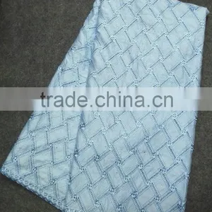 China Factory Price Lace Textile Fabric Cotton Polish Lace for Party Dressing thumbnail-2