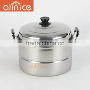 Philippines/Indonesia Styles Stainless Steel #410 Steamer Pot With Steamer Rack thumbnail-2