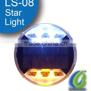 LS-08 New IP68 High Flashing Plastic Led Cat Eye Solar Powered Leds Road Stud Solar Road Safety Studs thumbnail-1
