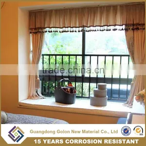 Modern Design Ornamental Wrought Iron Balcony Railing Designs thumbnail-1