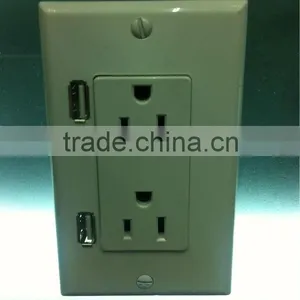 High Quality ETL Approval USB Wall Socket 125V For IPhone IPad Charge thumbnail-2