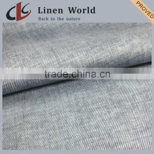 High Quality Blended Linen Rayon Twill Fabric For Garment thumbnail-4