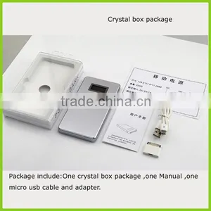 High Quality Metal Cover Dual Ports LCD Display Power Bank 6000mah thumbnail-5