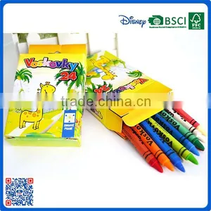 2016 Wholesale Fancy Crayon in Paper Box for School Students With Cheap Price Quality Choice thumbnail-1