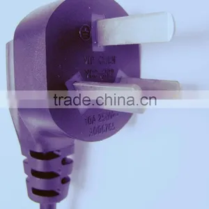 Chinese Standard 10A/ 250V 3pin China Power Cord Plug thumbnail-1