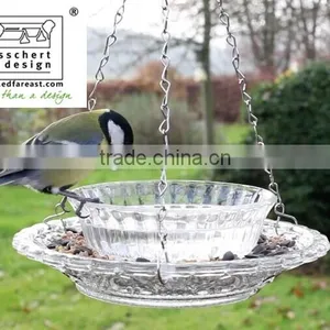 Birds Feeders Hobnail Glass With Bowl Ass. thumbnail-5