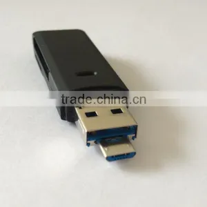 2 In 1 USB 3.0 and OTG/Micro USB 2.0 All-in-One Card Reader for Smartphone and PC thumbnail-4